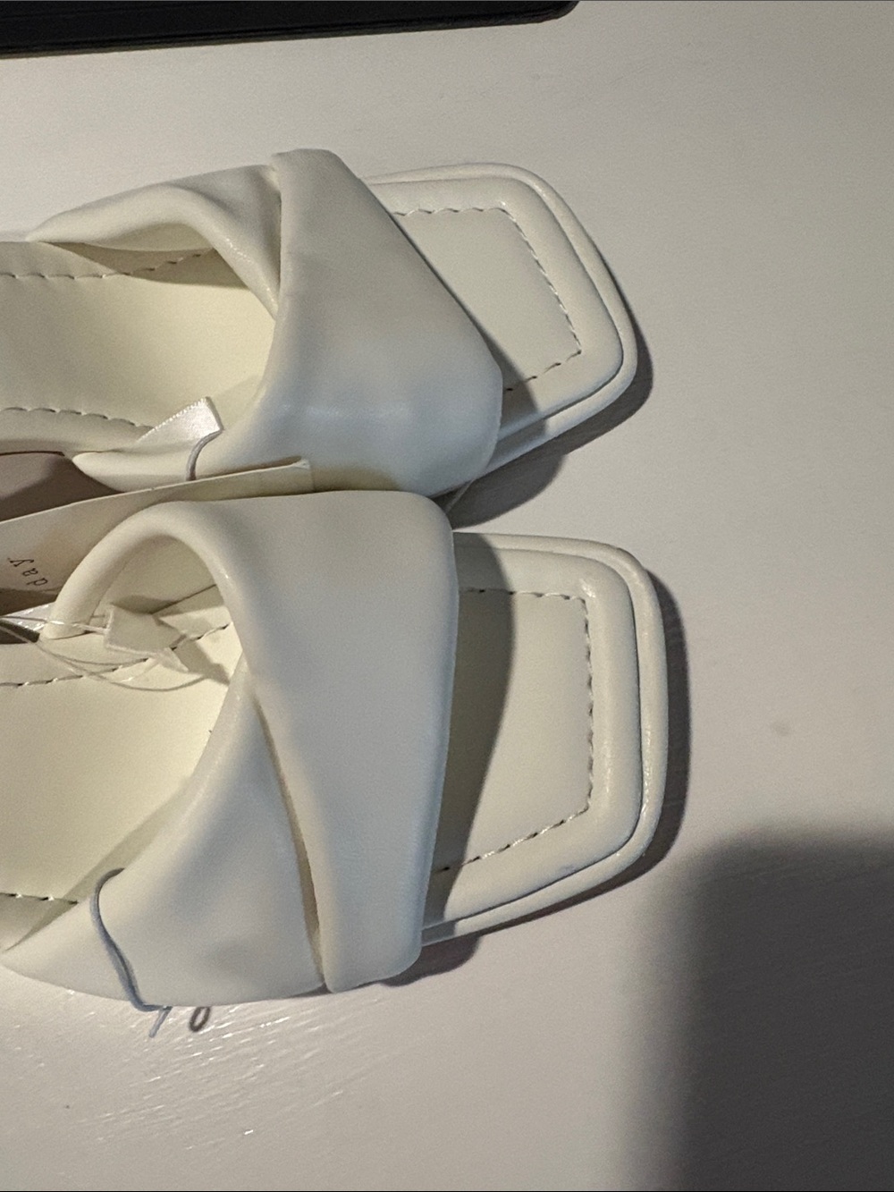 a new day White Padded Crossover Slide Mules - Picture 7 of 7